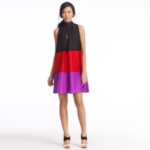 kate spade Dresses & Skirts - ISO IN SEARCH OF Kate Spade Leeya Silk Colour Block Trapeze Dress Size 8,10,12